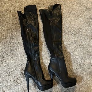 Never worn Black Thigh high Bakers size 7 FARAH2